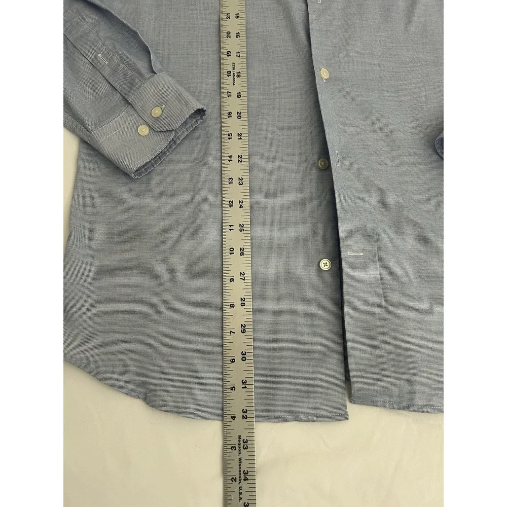 Banana Republic Mens Large Blue Long Sleeve Shirt Slim Fit Business